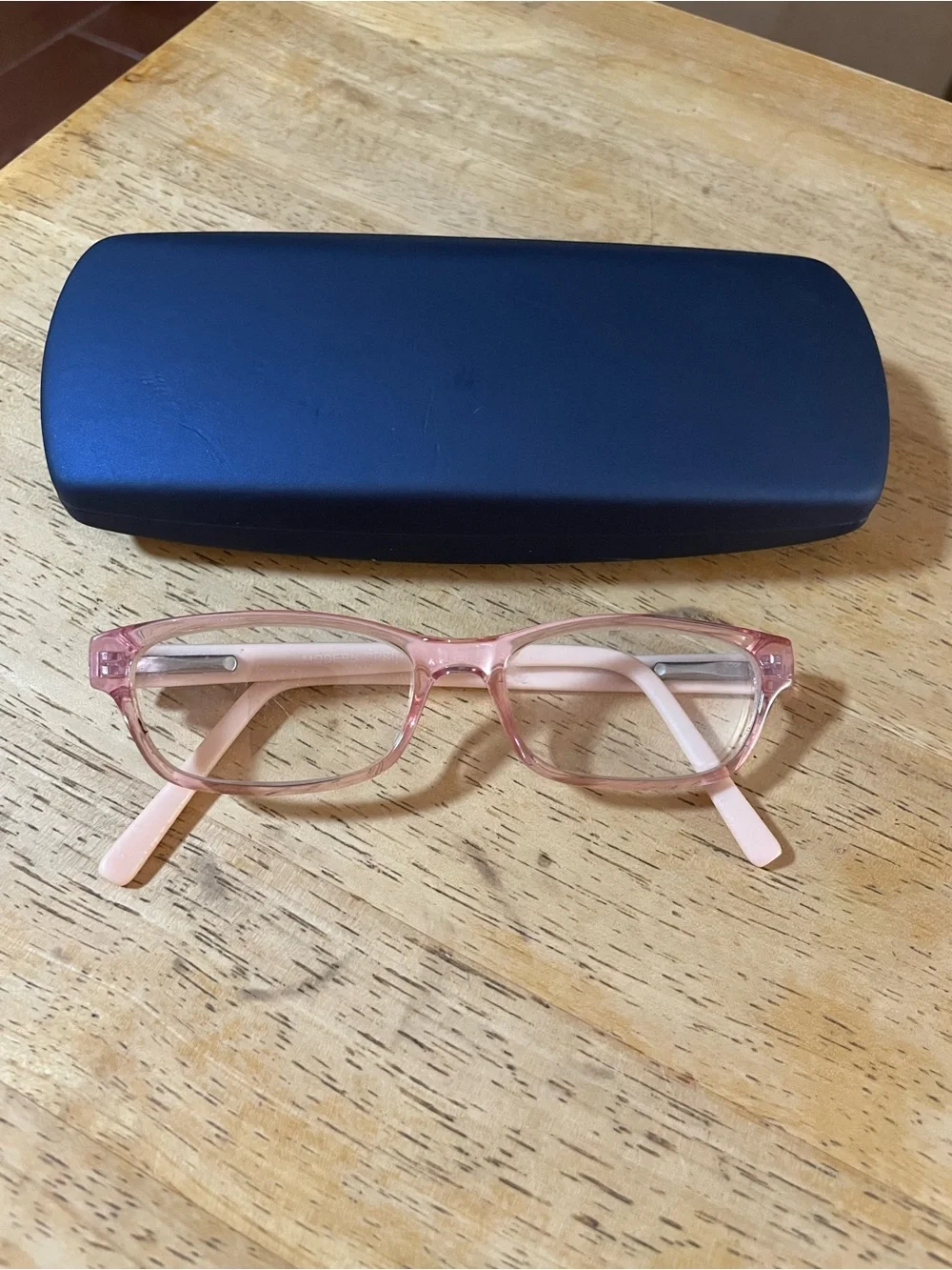 Youth Modern SPRINKLES BUBBLE GUM eyeglasses Pink plastic Full Rim blue case